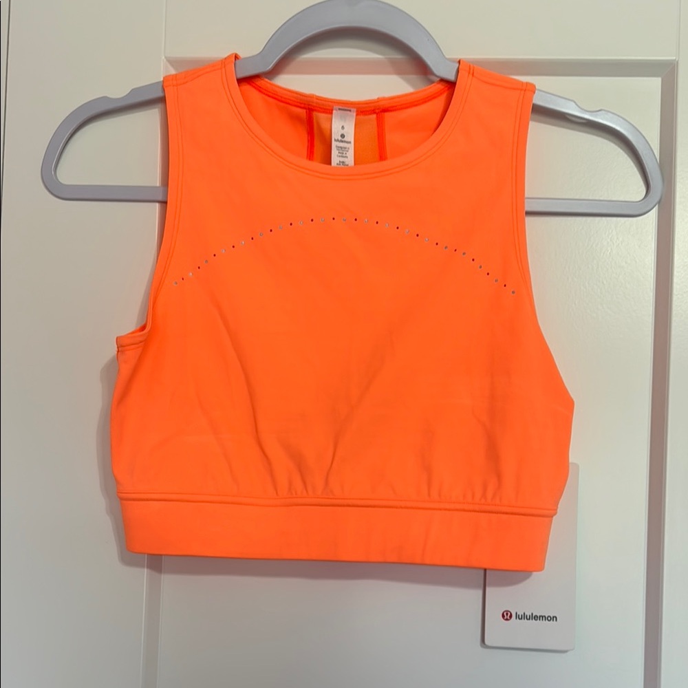 Lululemon Orange Crop Top
